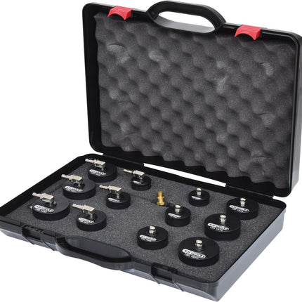 KS TOOLS Turbolader-Bajonett-Ladeluft-System-Prüfkoffer-Satz, 13-tlg ( 150.1825 ) - Toolbrothers