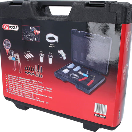 KS TOOLS Druck- und Unterdruckpumpen-Satz, 7-tlg ( 150.1900 ) - Toolbrothers