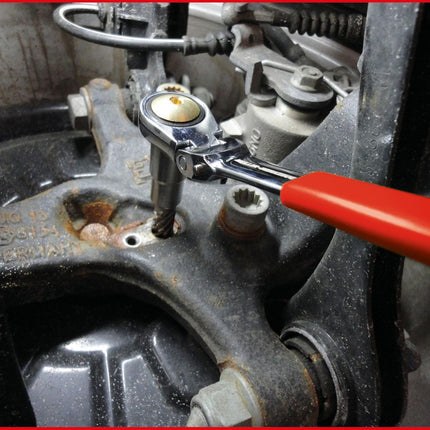 KS TOOLS Reibahle für ABS-Sensoren mit abwinkelbarer Knarre für VAG, Ø 11mm ( 150.1982 ) - Toolbrothers