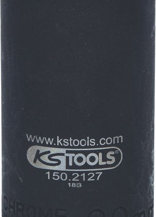 KS TOOLS 3/8'' Lambdasonden Stecknuss, tief, geschlitzt, 22mm ( 150.2127 )