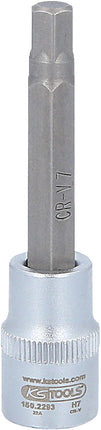 KS TOOLS 3/8" Bit-Stecknuss für Innensechskant-Schrauben am Bremssattel, 7 mm, 72 mm lang ( 150.2293 ) - Toolbrothers