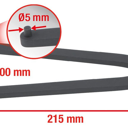 KS TOOLS Stirnlochschlüssel Ø 14 - 100 mm mit Zapfendurchmesser 5,0 mm ( 150.2407 ) - Toolbrothers