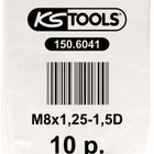 KS TOOLS Gewindeeinsatz M8x1,25, 10,8mm, 10er Pack ( 150.6041 ) - Toolbrothers