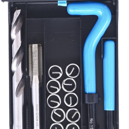 KS TOOLS Nirostahl Gewinde-Reparatur-Satz M12x1,5x16,5mm, 14-tlg ( 150.6120 ) - Toolbrothers