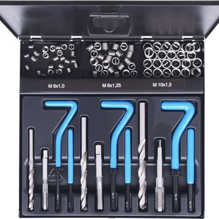 KS TOOLS Nirostahl Gewinde-Reparatur-Satz M6-M10, 87-tlg ( 150.6155 ) - Toolbrothers