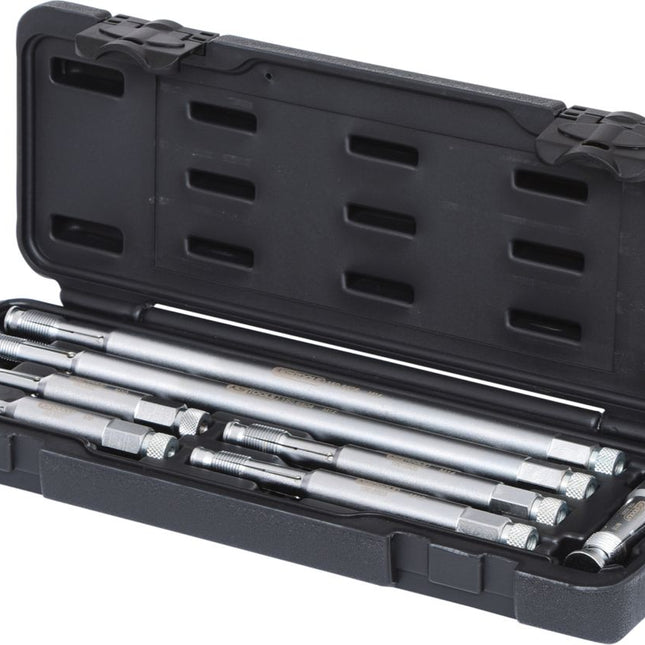 KS TOOLS Glühkerzen und Zündkerzen-Gewindeschneidwerkzeug-Satz, 7-tlg ( 150.6500 ) - Toolbrothers
