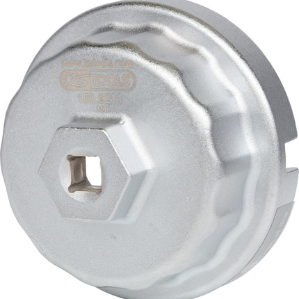 KS TOOLS 3/8" Ölfilterschlüssel Ø 64,5 mm / 14 Flächen  ( 150.9211 ) - Toolbrothers