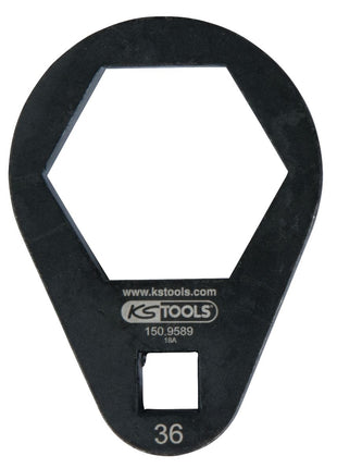 KS TOOLS 3/8" Einsteck-Ringschlüssel, extra flach, 36 mm ( 150.9589 )