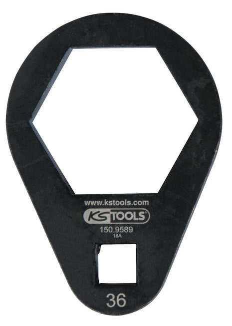 KS TOOLS Clé à douille mâle 3/8', extra plate, 36 mm ( 150.9589 )