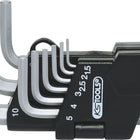 KS TOOLS Innensechskant-Winkelstiftschlüssel-Satz, im Klapphalter,9-tlg1,5-10mm ( 151.3210 ) - Toolbrothers