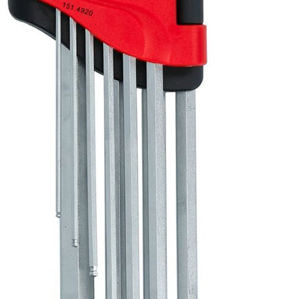 KS TOOLS Kugelkopf-Innensechskant-Winkelstiftschlüssel-Satz,XL,10-tlg, Zoll ( 151.4920 ) - Toolbrothers