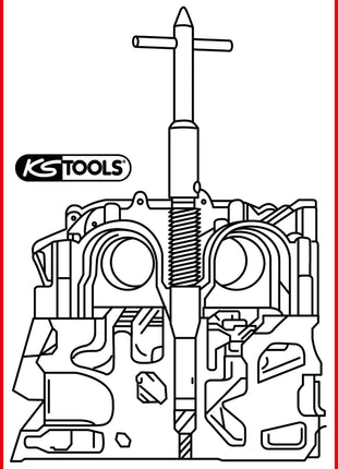 KS TOOLS Injektoren-Sitz-Reinigungswerkzeug, 1.6l PSA Common-Rail Diesel  ( 152.1395 ) - Toolbrothers