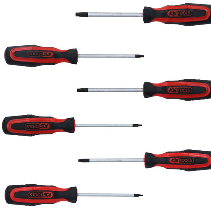 KS TOOLS ERGOTORQUEplus Schraubendreher-Satz, 6-tlg, Torx mit Bohrung ( 159.0040 ) - Toolbrothers