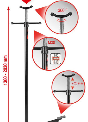 KS TOOLS Teleskop-Unterstellstütze ( 160.0342 ) - Toolbrothers