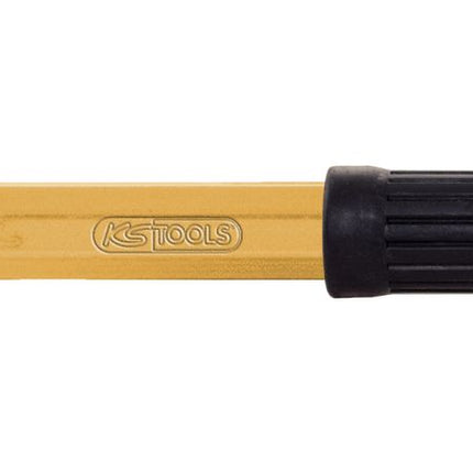KS TOOLS Fugenmeißel mit Handschutzgriff, flach oval, 70mm ( 162.0183 ) - Toolbrothers