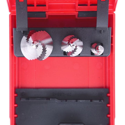 KS TOOLS HSS Co 5 Stufenbohrer-Satz, Kunststoffkassette 3-tlg ( 330.2414 ) - Toolbrothers