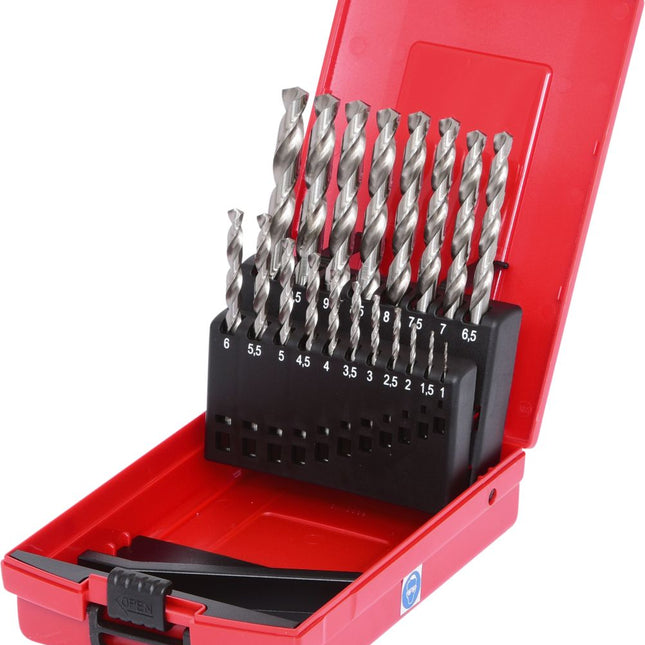 KS TOOLS HSS-G Spiralbohrer-Satz, Kunststoffkassette, 19-tlg 1-10mm ( 330.2620 ) - Toolbrothers