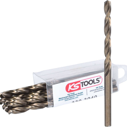 KS TOOLS HSS-G Co 5 Spiralbohrer, 4mm, 10er Pack ( 330.3040 ) - Toolbrothers