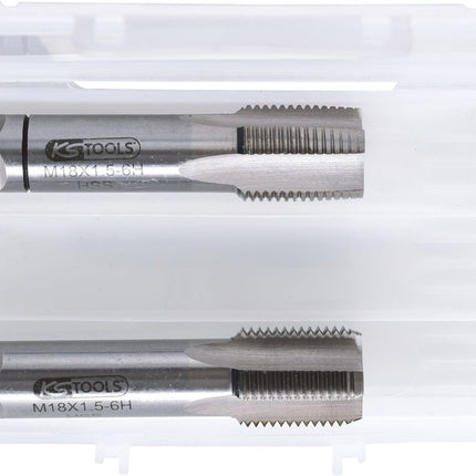 KS TOOLS HSS Handgewindebohrer-Satz MF, MF18x1,5, 2-tlg ( 331.1121 ) - Toolbrothers