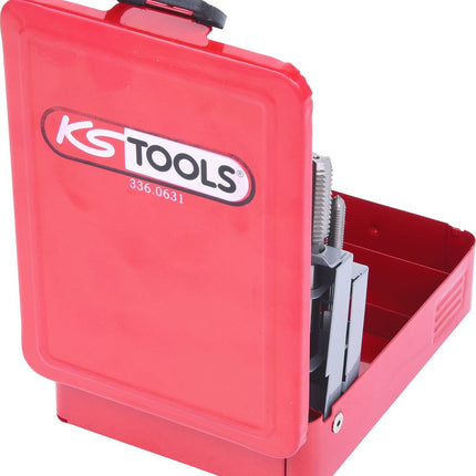 KS TOOLS HSS CO Handgewindebohrer-Satz M, Stahlblechkassette 21-tlgM3-M12 ( 336.0631 ) - Toolbrothers