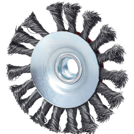 KS TOOLS Kegelform-Stahldrahtrundbürste 0,5mm, Ø 100mm ( 340.0048 ) - Toolbrothers