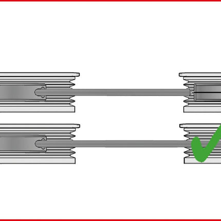 KS TOOLS Riemenscheiben-Ausrichtwerkzeug-Satz, 3-tlg ( 400.0060 ) - Toolbrothers