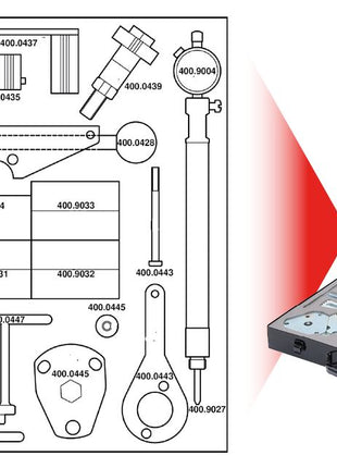 KS TOOLS Motoreinstell-Werkzeug-Satz für Alfa Romeo / Fiat / Lancia, 36-tlg ( 400.0425 )