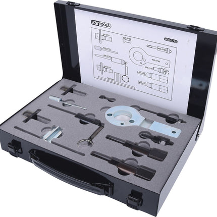 KS TOOLS Motoreinstell-Werkzeug-Satz für GM / Opel / Saab, 11-tlg ( 400.0775 ) - Toolbrothers