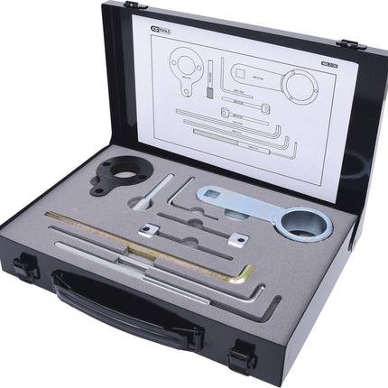 KS TOOLS Motoreinstell-Werkzeug-Satz für VAG, 9-tlg, Audi, Seat, Škoda, Volkswagen ( 400.2120 )