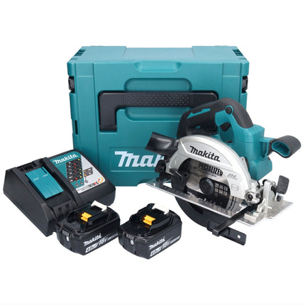 Makita DHS 661 RMJ Akku Handkreissäge 18 V 165 mm Brushless + 2x Akku 4,0 Ah + Ladegerät + Makpac - Toolbrothers