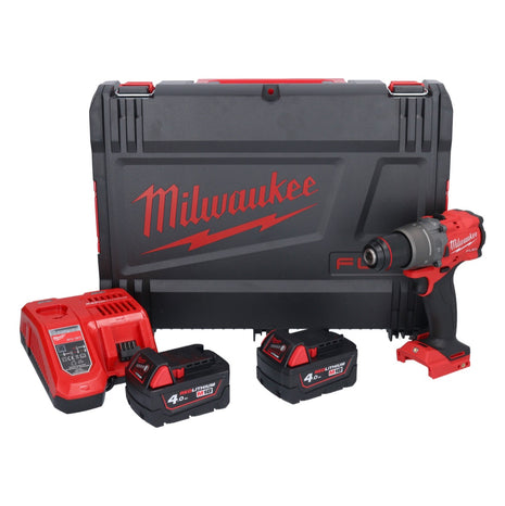 Perceuse à percussion sans fil Milwaukee M18 FPD3-402X 18 V 158 Nm sans balai + 2x batteries 4,0 Ah + chargeur + boîtier HD