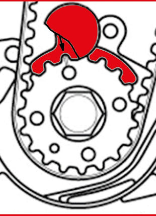 KS TOOLS Motoreinstell-Werkzeug-Satz für VAG, 7-tlg Universal ( 400.2700 )