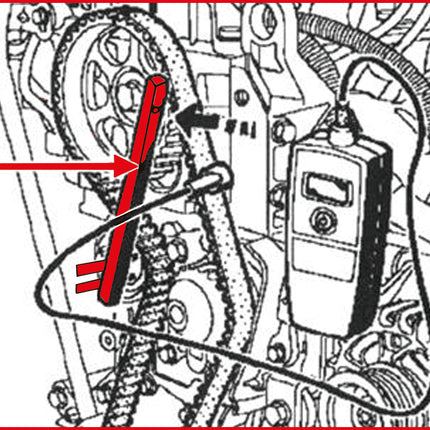 KS TOOLS Spannrollen-Schlüssel für Renault ( 400.9021 )