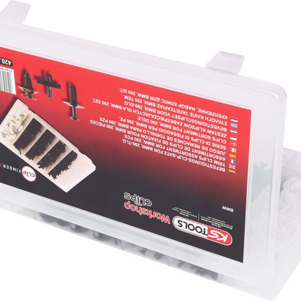 KS TOOLS Befestigungs-Clip-Satz für BMW, 290-tlg ( 420.0050 ) - Toolbrothers