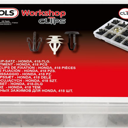 KS TOOLS Befestigungs-Clip-Satz für Honda, 418-tlg ( 420.0350 ) - Toolbrothers
