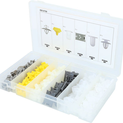 KS TOOLS Befestigungs-Clip-Satz für Renault, 300-tlg ( 420.0750 ) - Toolbrothers