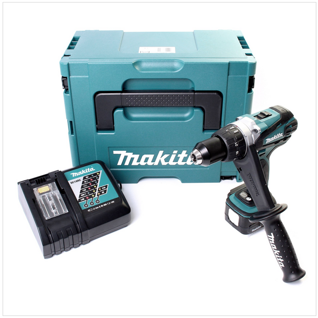 Makita DDF 448 RY1J 14,4 V Li-Ion Akku Bohrschrauber im Makpac mit 1,5 Ah Akku und Ladegerät - Toolbrothers