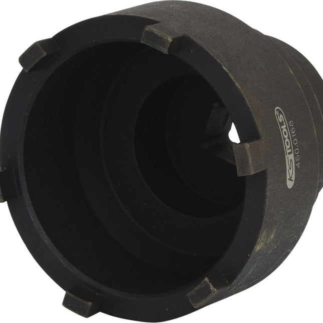 KS TOOLS 3/4" Nutmuttern-Schlüssel mit 6 Zapfen für Mercedes und MAN, 95-115mm ( 450.0168 ) - Toolbrothers