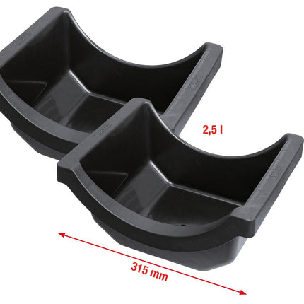 KS TOOLS Achsölwanne für LKW, Satz 2-tlg ( 455.0060 ) - Toolbrothers
