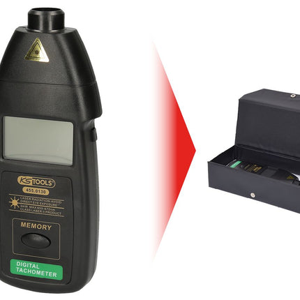 KS TOOLS Fotoelektronischer Drehzahlmesser  ( 455.0130 ) - Toolbrothers