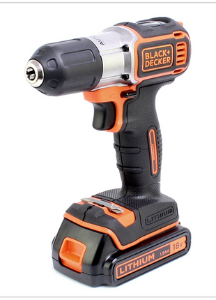 Black & Decker ASD 18 KB 18 V Autosense Akku Bohrschrauber mit 2 x 1,5 Ah Akku, Lader im Koffer - Toolbrothers