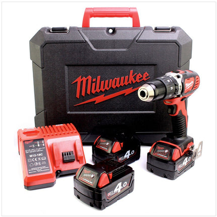 Milwaukee M18 BPD 403 C Akku Schlagbohrschrauber 18V 60Nm + 3x Akkus 4,0Ah + Ladegerät im Koffer - Toolbrothers