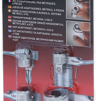 KS TOOLS GEARplus Stecknuss-Adapter-Satz, metrisch, 4-tlg ( 503.4286 ) - Toolbrothers