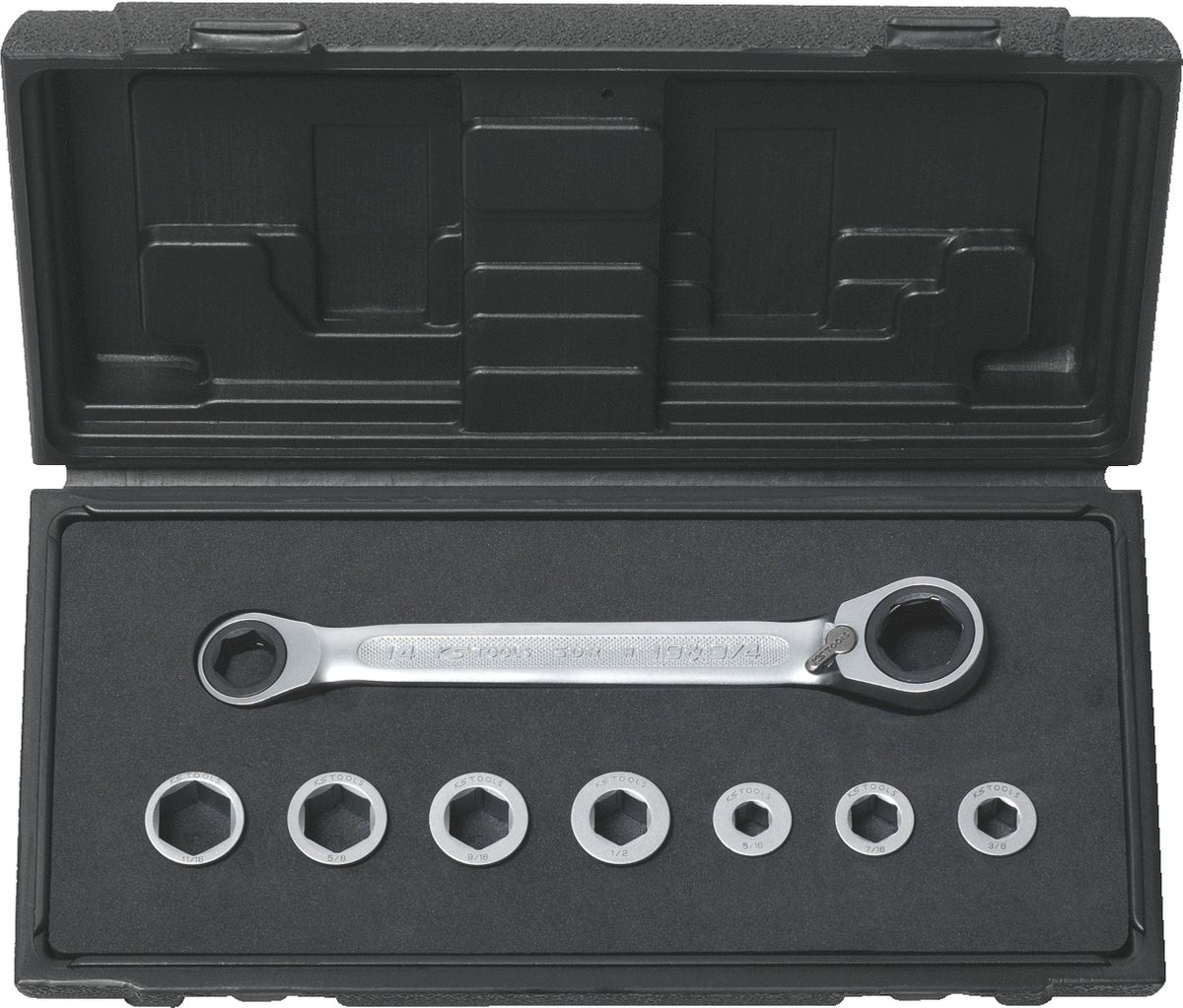 KS TOOLS GEARplus Doppel-Ratschenringschlüssel-Satz, 8-tlg ( 503.4625 )