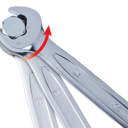 KS TOOLS DUO GEARplus Ringmaulschlüssel,Maul-Ratschenfunktion 11mm ( 503.5211 ) - Toolbrothers