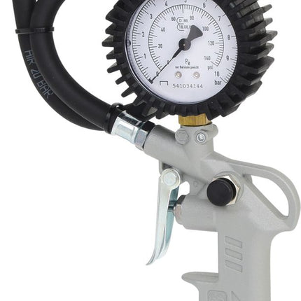 KS TOOLS Geeichter Druckluft-Reifenfüllmesser, 0-10 bar ( 515.1960 ) - Toolbrothers