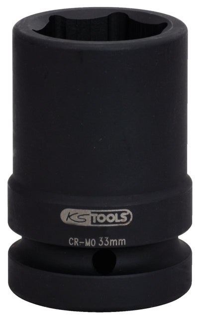 KS TOOLS 1" Sechskant-Kraft-Stecknuss, mittel lang, 33mm ( 515.2133 ) - Toolbrothers