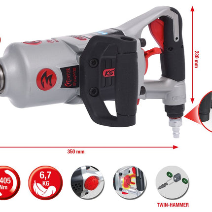 KS TOOLS 3/4" superMONSTER Hochleistungs-Druckluft-Schlagschrauber, 3405Nm ( 515.3250 ) - Toolbrothers
