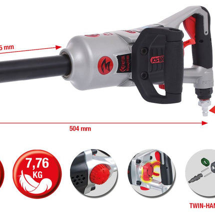 KS TOOLS 3/4" superMONSTER Hochleistungs-Druckluft-Schlagschrauber, 3405Nm, 504 mm ( 515.3260 ) - Toolbrothers