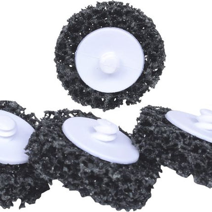 KS TOOLS Ersatz-Schleifpads, Ø50mm, Strip Rad schwarz, 10er Pack ( 515.5087 ) - Toolbrothers